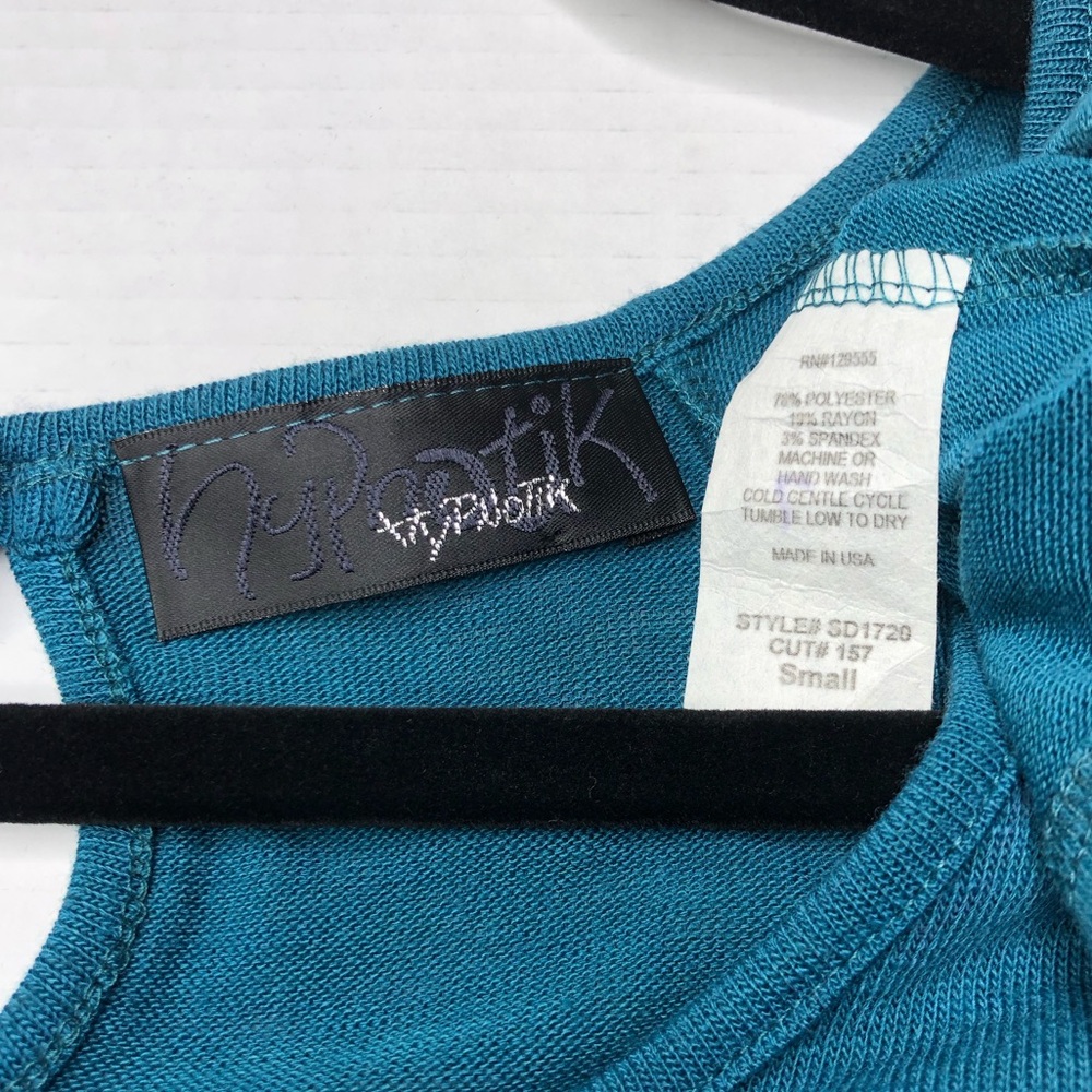 Hypnotik Teal Tie Waist Midi Small Dress - Picture 2 of 9